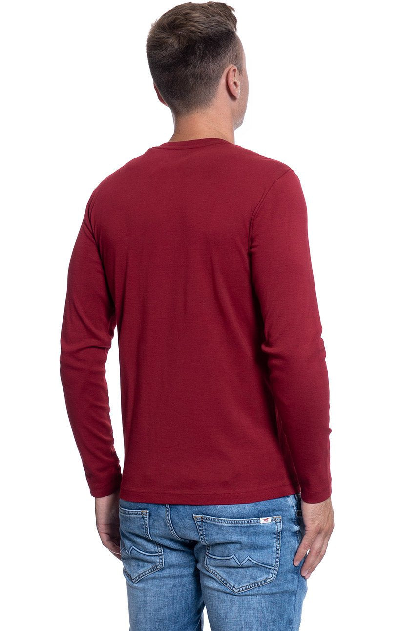 MĘSKA KOSZULA Z DŁUGIMI RĘKAWAMI MUSTANG ANTON BASIC HENLEY 1009248 7194