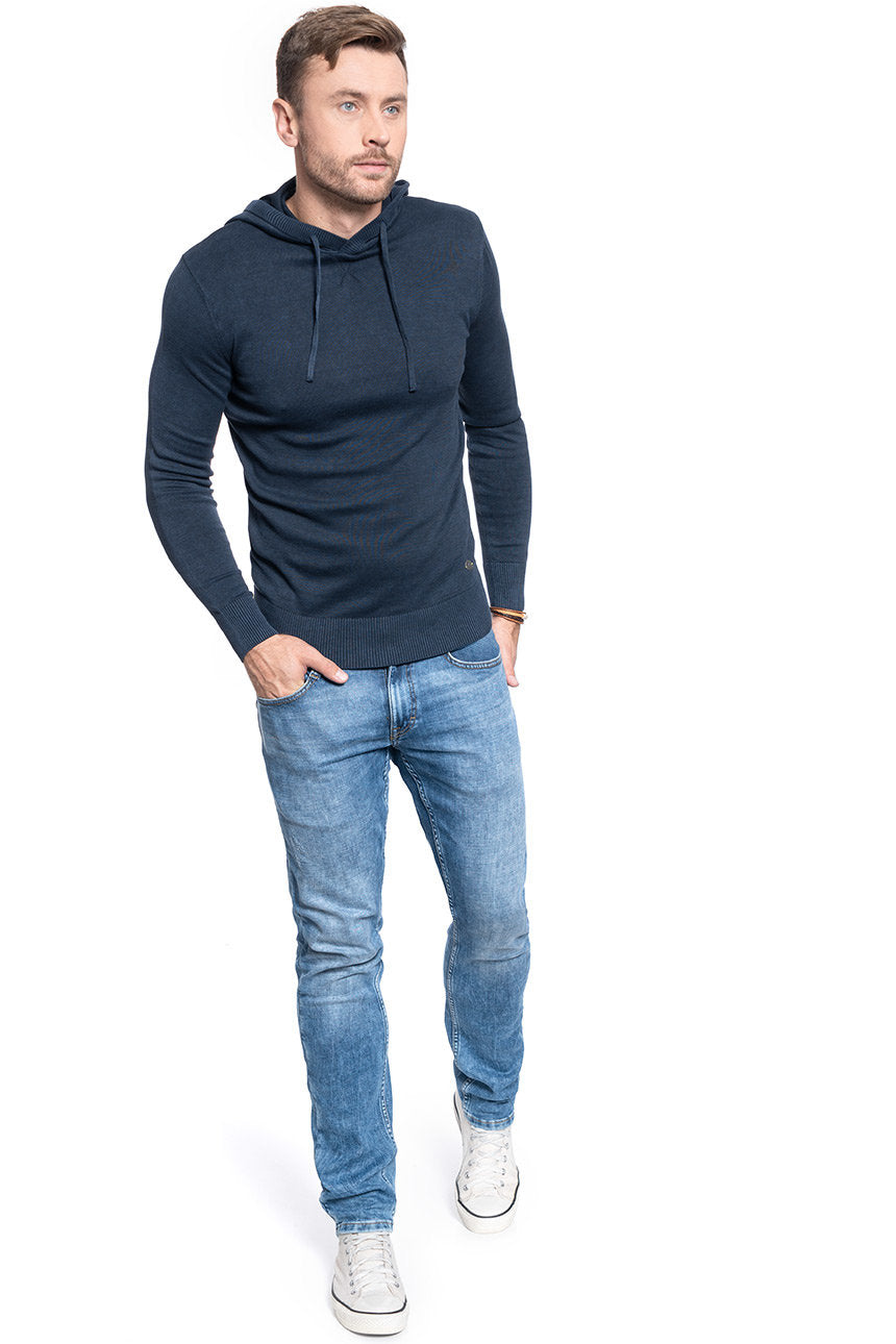 MĘSKA BLUZA Z KAPTUREM MUSTANG EMIL H HOODY 1009380 4085