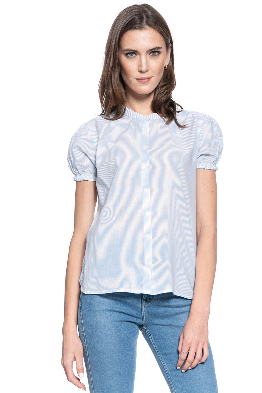 DAMSKA KOSZULA KRÓTKI RĘKAW MUSTANG ELSA BASIC BLOUSE 1009453 11723