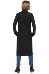 DAMSKI PŁASZCZ TOM TAILOR CLEAN COAT WITH DRAPED COLLAR CZARNY