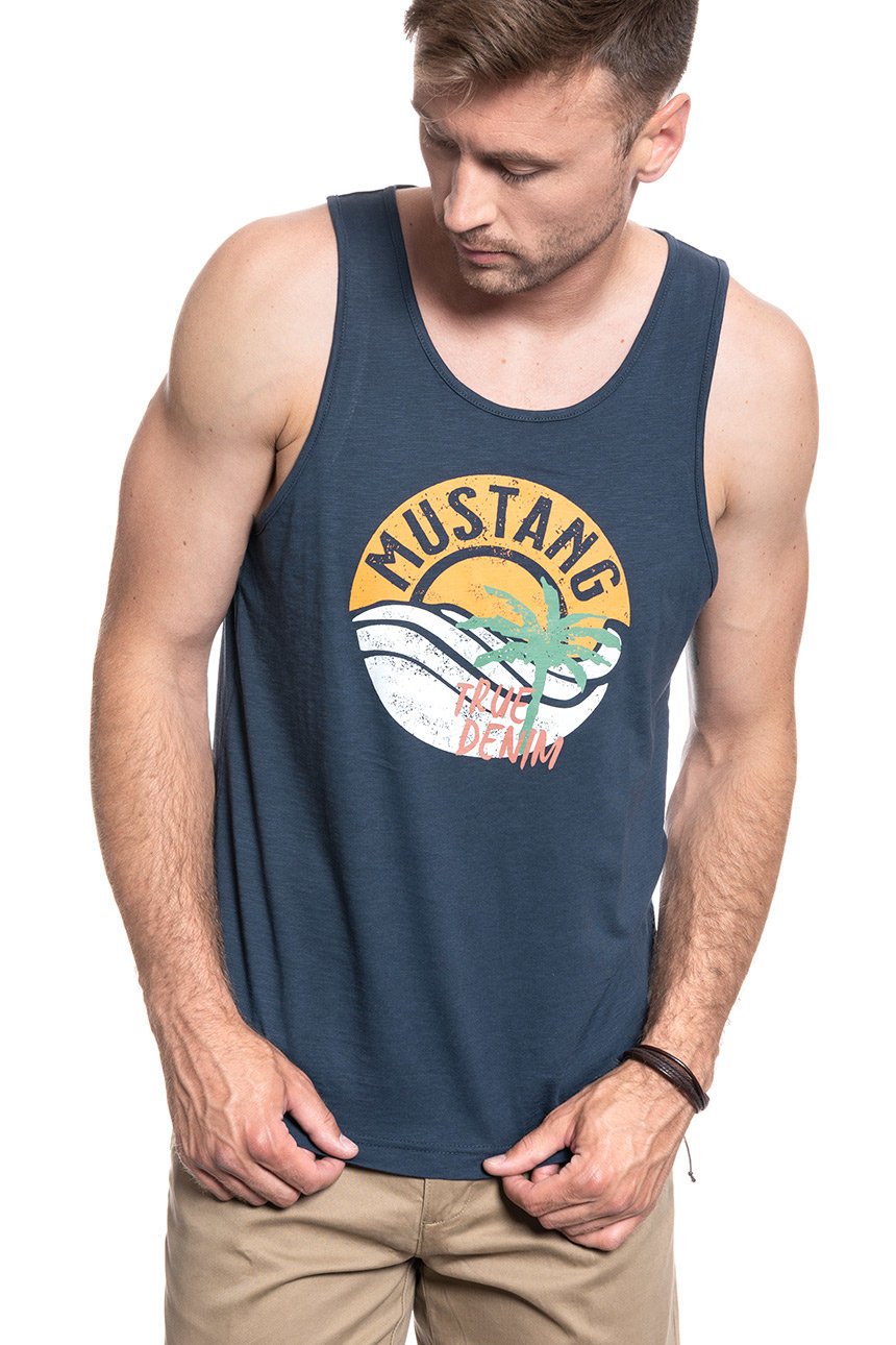 MĘSKI TANK TOP MUSTANG Axel Print 1009541 4085