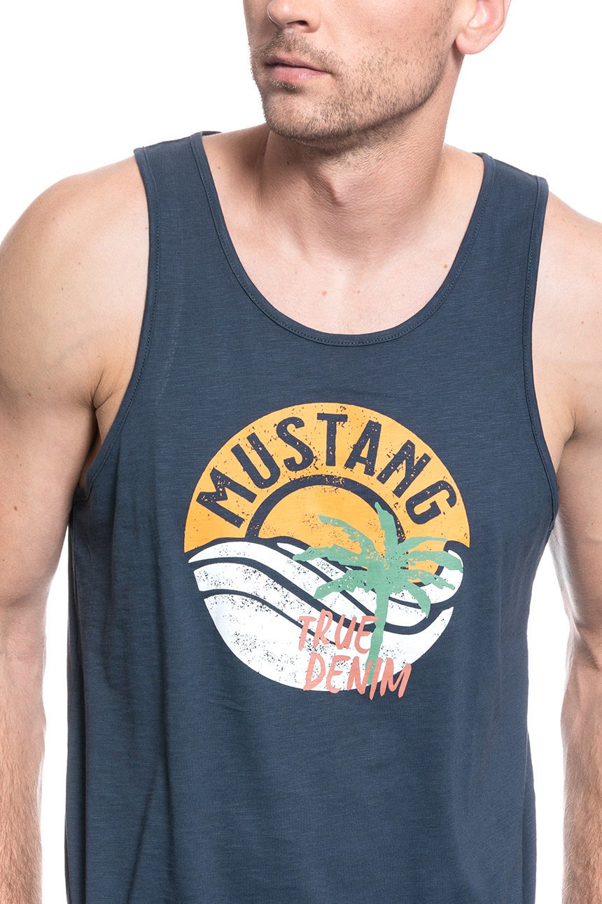 MĘSKI TANK TOP MUSTANG Axel Print 1009541 4085