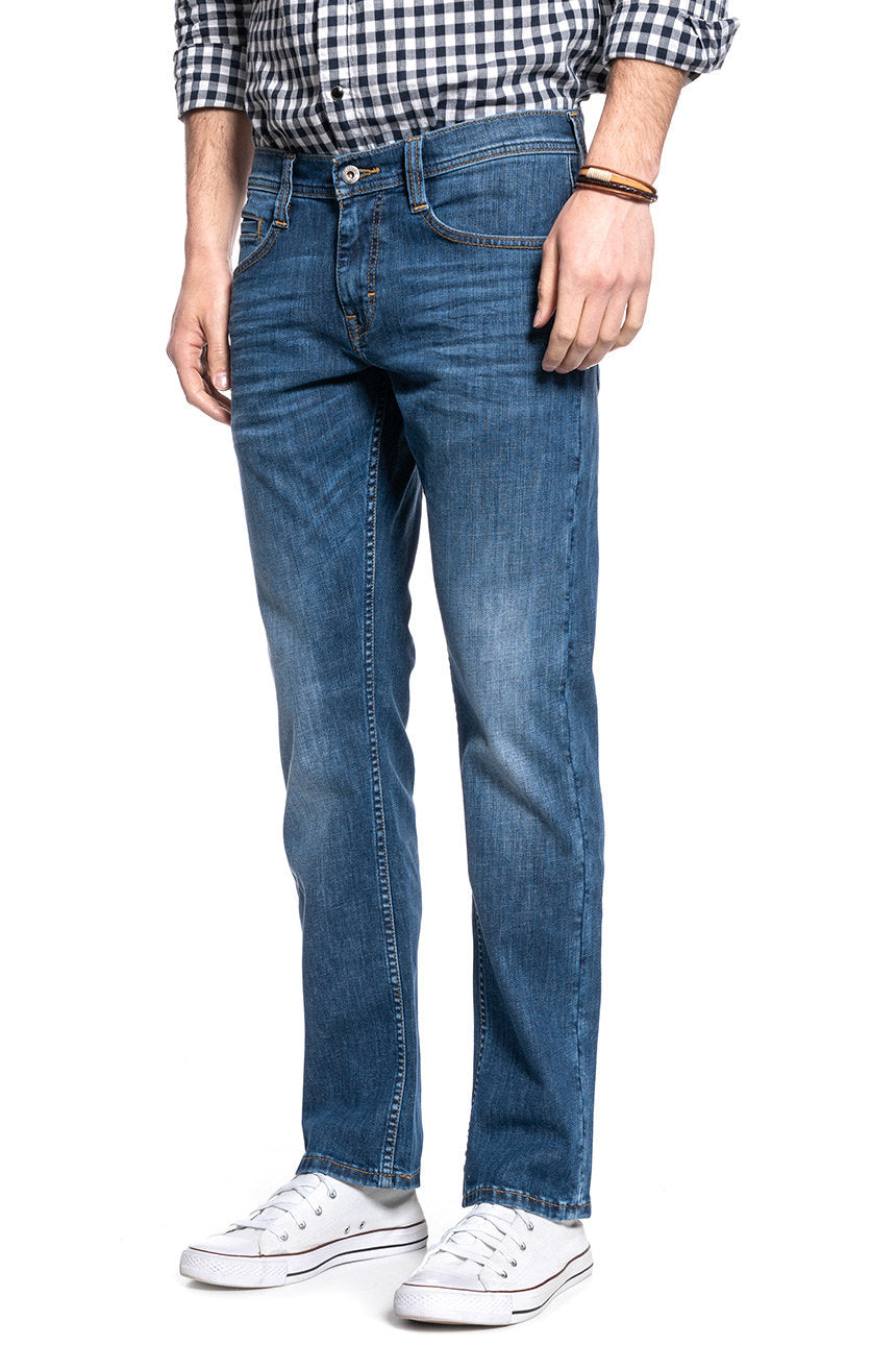 MUSTANG OREGON STRAIGHT MĘSKIE SPODNIE JEANSOWE DENIM BLUE 1009547 5000 883 OUTLET