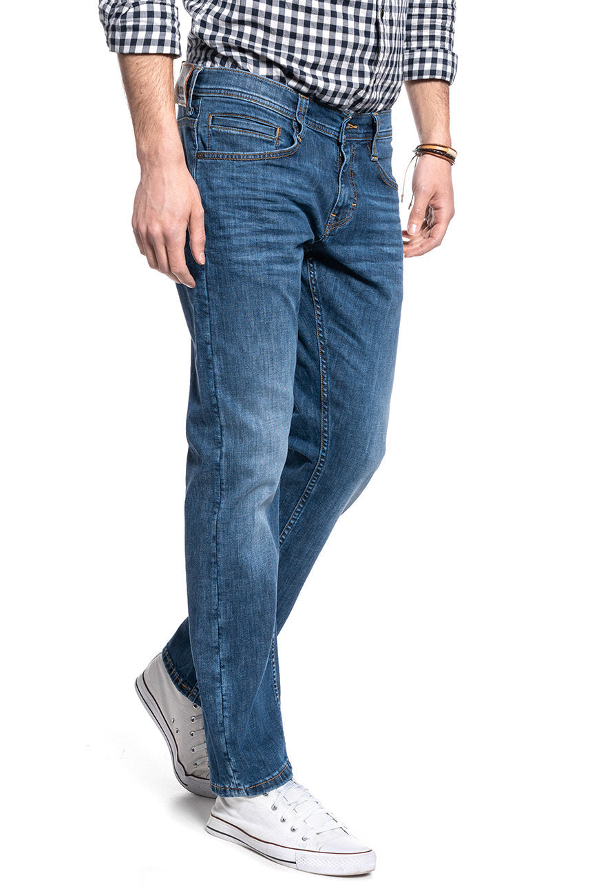 MUSTANG OREGON STRAIGHT MĘSKIE SPODNIE JEANSOWE DENIM BLUE 1009547 5000 883 OUTLET