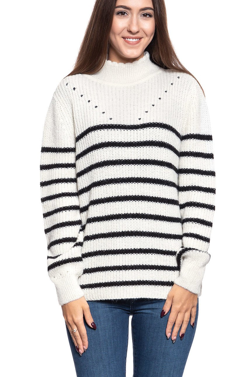 DAMSKI SWETER MUSTANG Carla T Stripe 1009781 11806