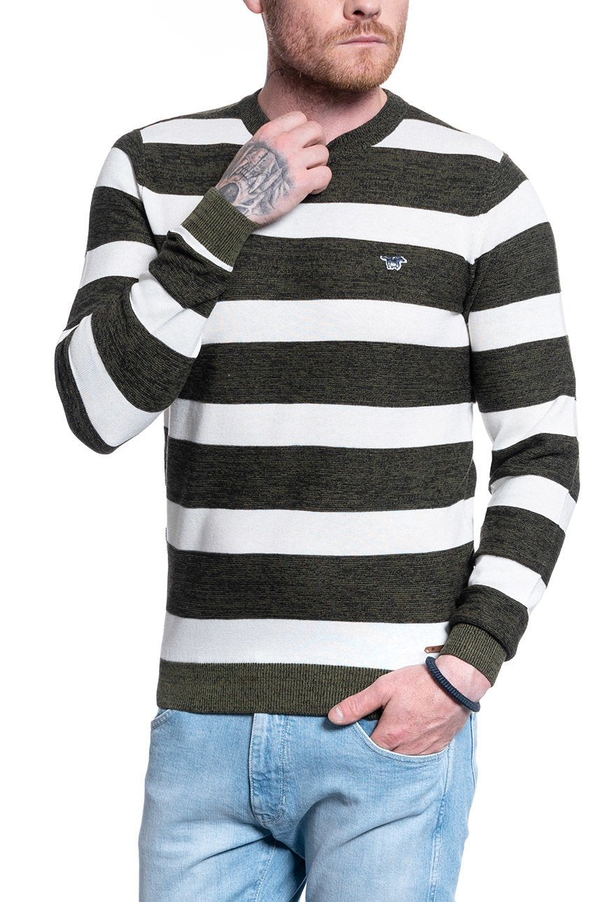 MĘSKI SWETER MUSTANG EMIL C STRIPE 1009787 11826