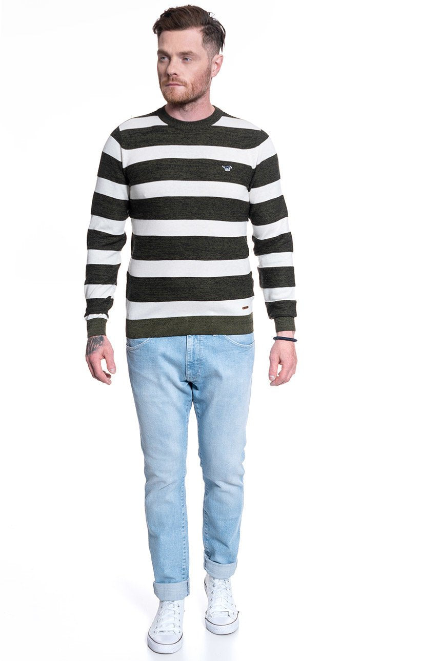 MĘSKI SWETER MUSTANG EMIL C STRIPE 1009787 11826