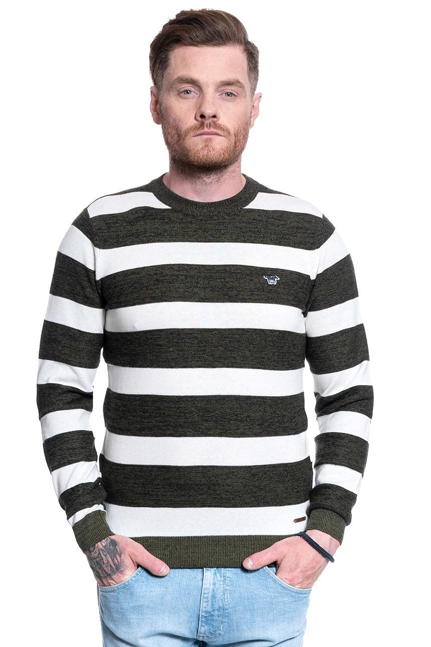 MĘSKI SWETER MUSTANG EMIL C STRIPE 1009787 11826