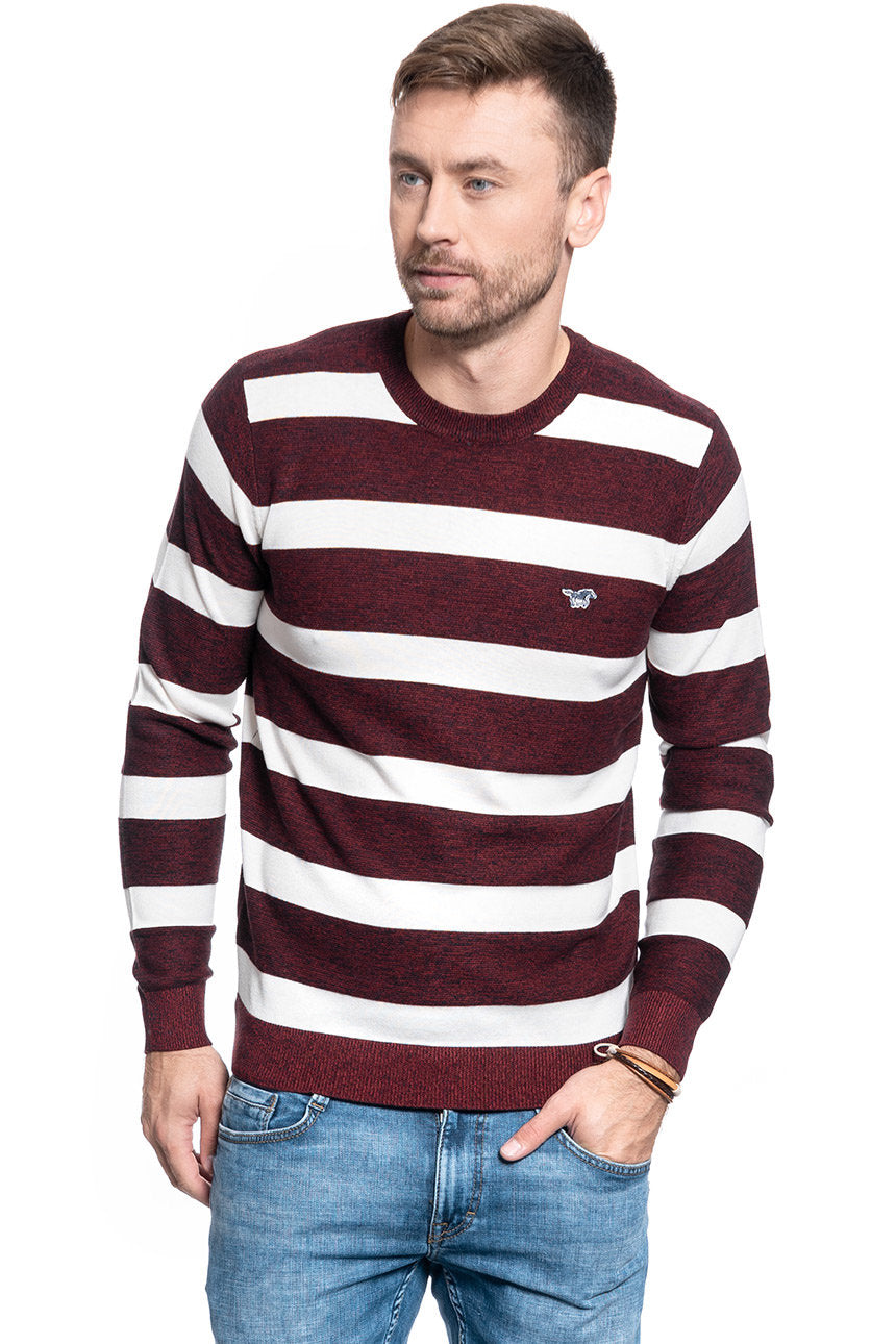 MĘSKI SWETER MUSTANG EMIL C STRIPE 1009787 11827