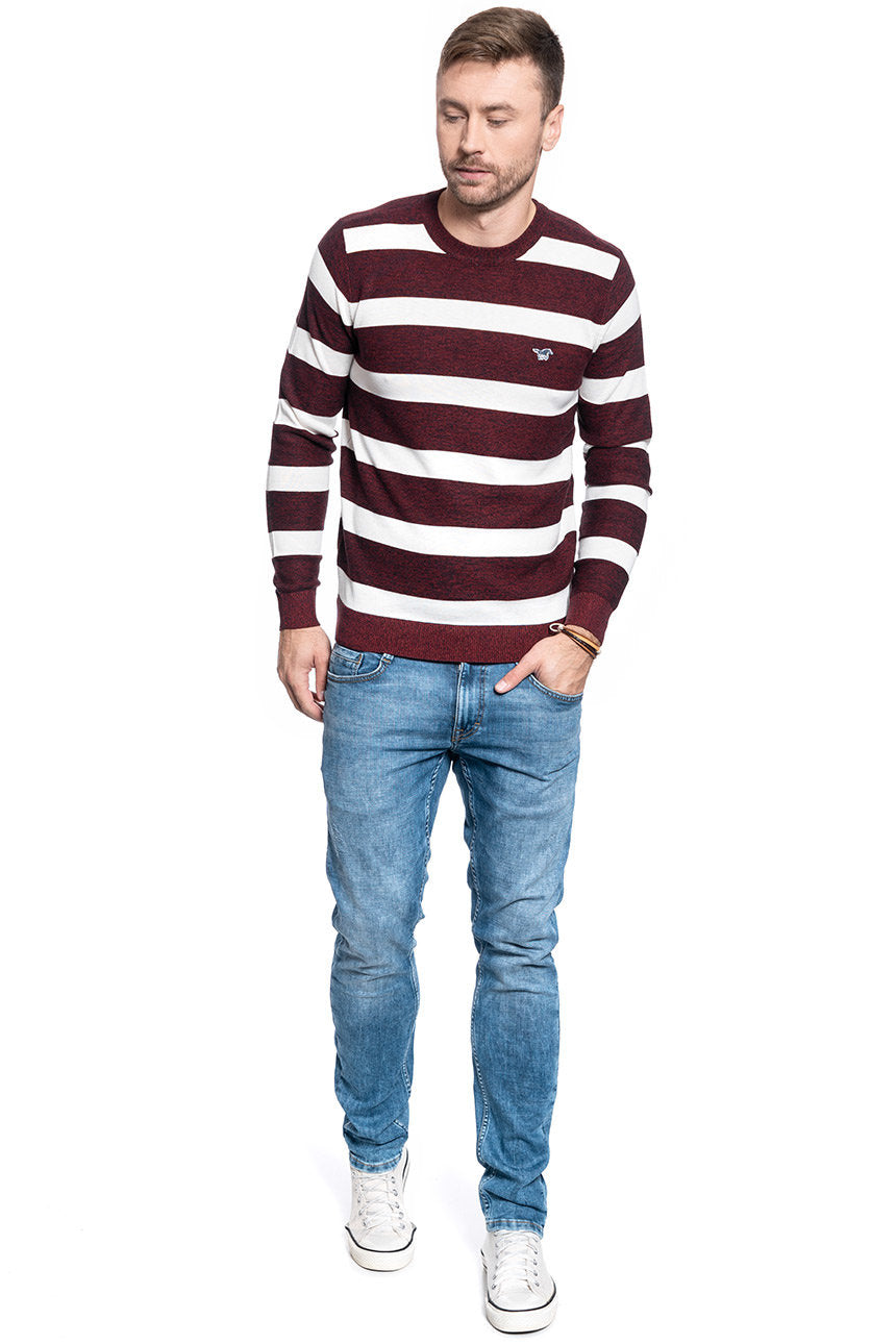 MĘSKI SWETER MUSTANG EMIL C STRIPE 1009787 11827