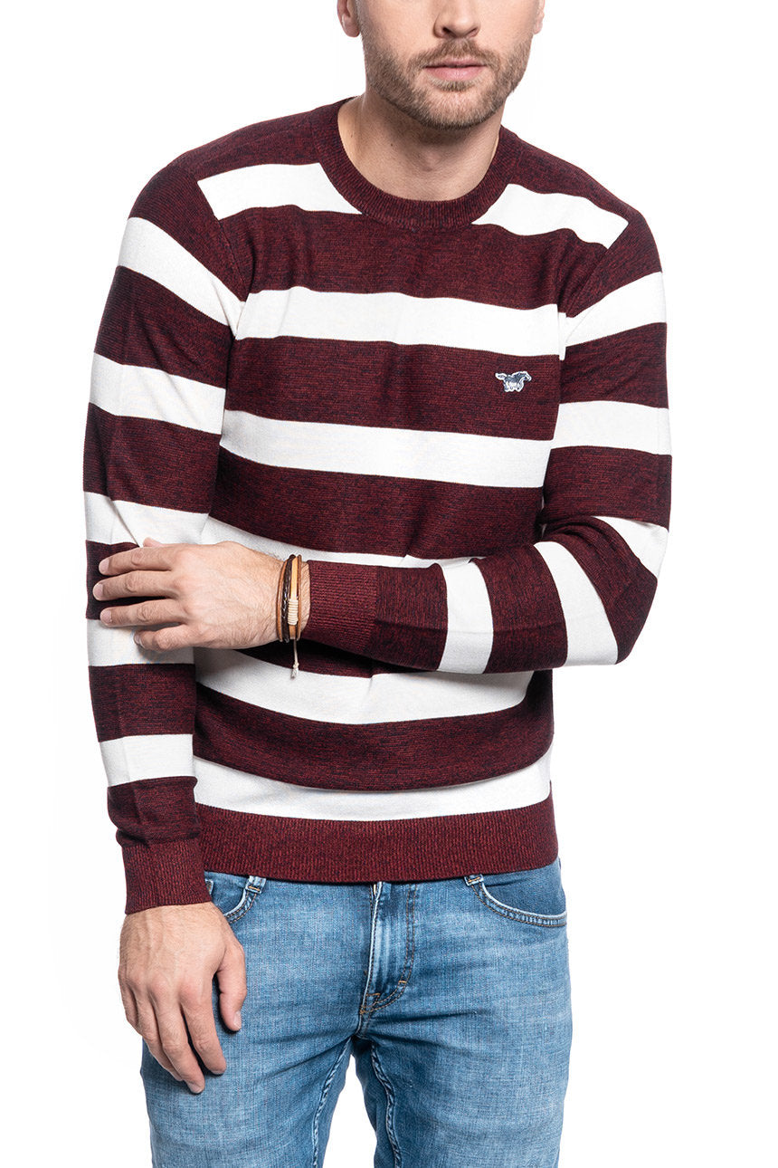 MĘSKI SWETER MUSTANG EMIL C STRIPE 1009787 11827