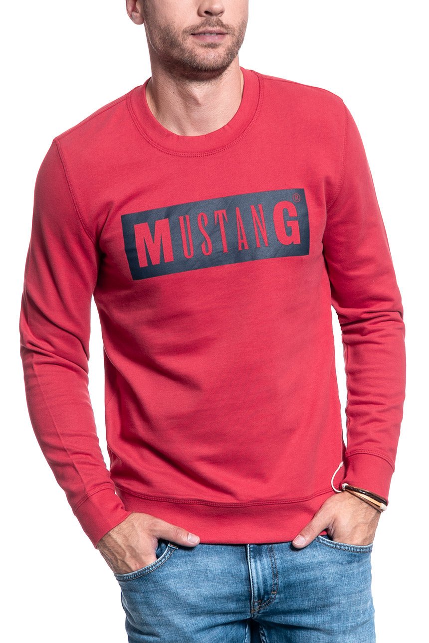 BLUZA MĘSKA MUSTANG Ben C Logo AMERICAN BEAUTY 1009794 8347