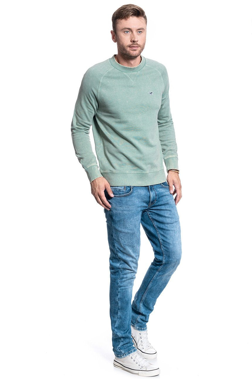 MĘSKA BLUZA MUSTANG BEN C ACID WASH 1009795 6461