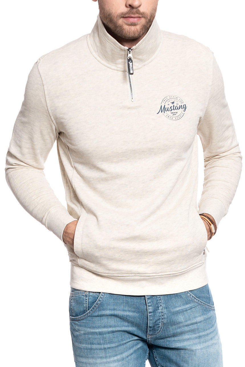 BLUZA MĘSKA MUSTANG BEN HALF ZIP 1009798 2071