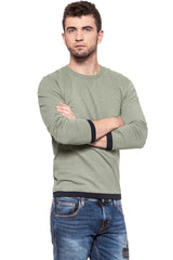 BLUZA MĘSKA LEE CREW SWEATSHIRT VETIVER GREEN REGULAR L81LGR28