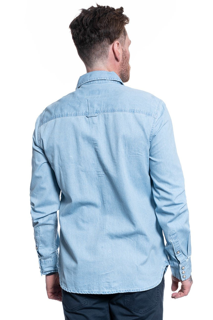 MĘSKA KOSZULA JEANSOWA MUSTANG CASPER DENIM WASH 1009896 5000 200