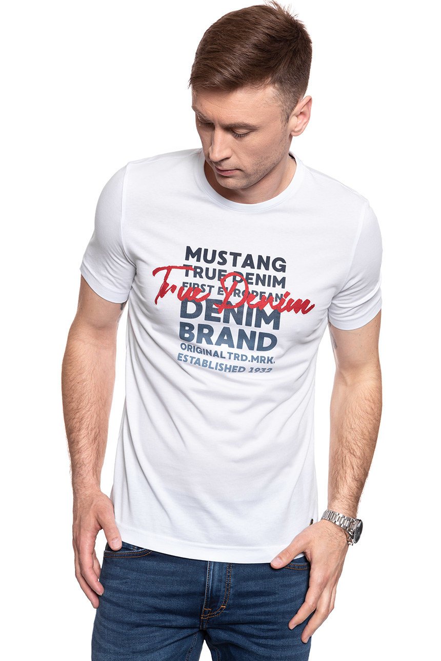 MĘSKI T-SHIRT MUSTANG ALEX C PRINT 1009917 2045