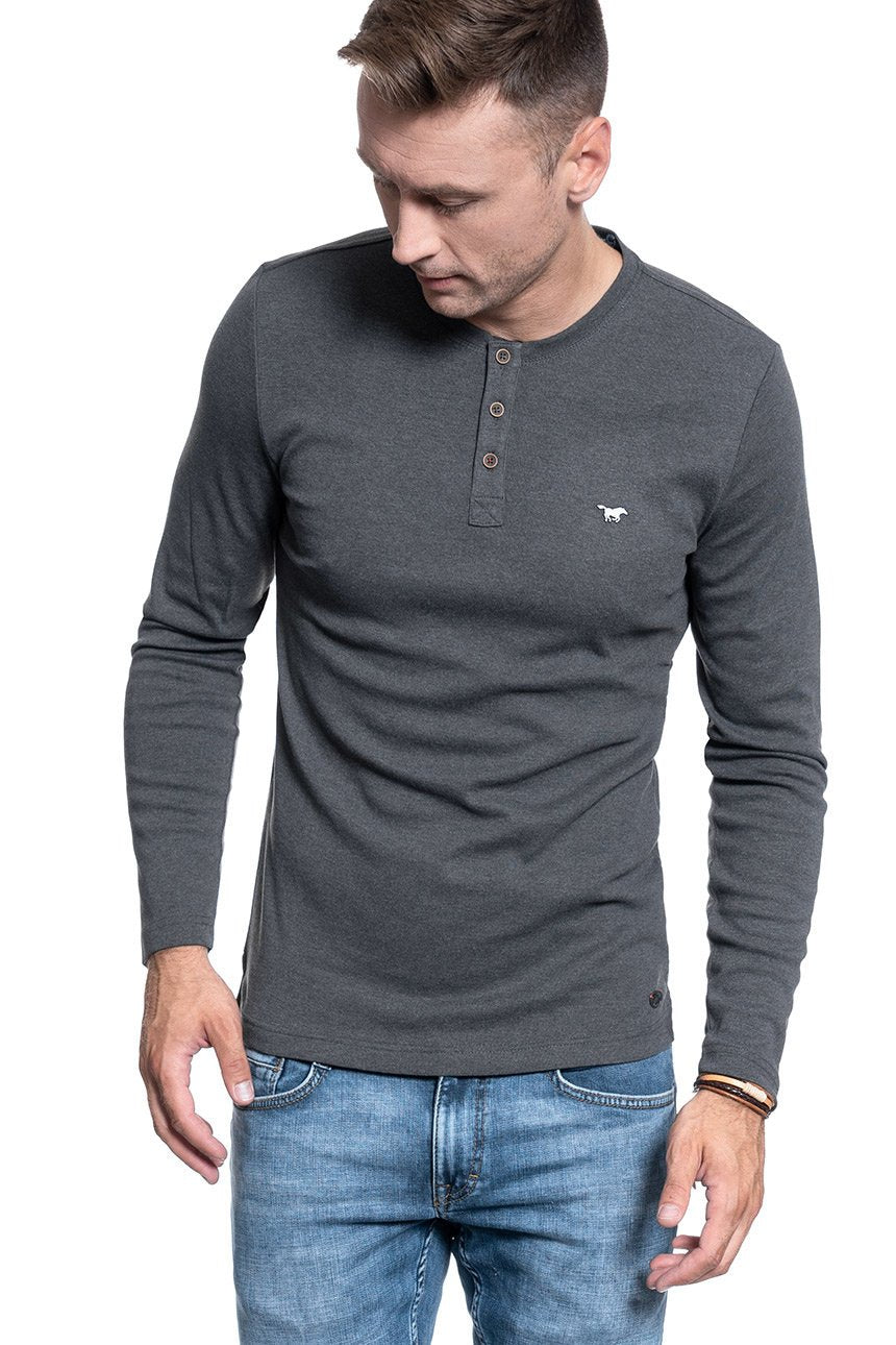 MĘSKI LONGSLEEVE MUSTANG ANTON C HENLEY 1009976 4151