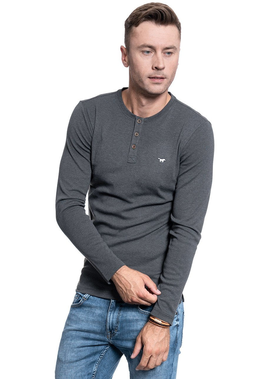 MĘSKI LONGSLEEVE MUSTANG ANTON C HENLEY 1009976 4151