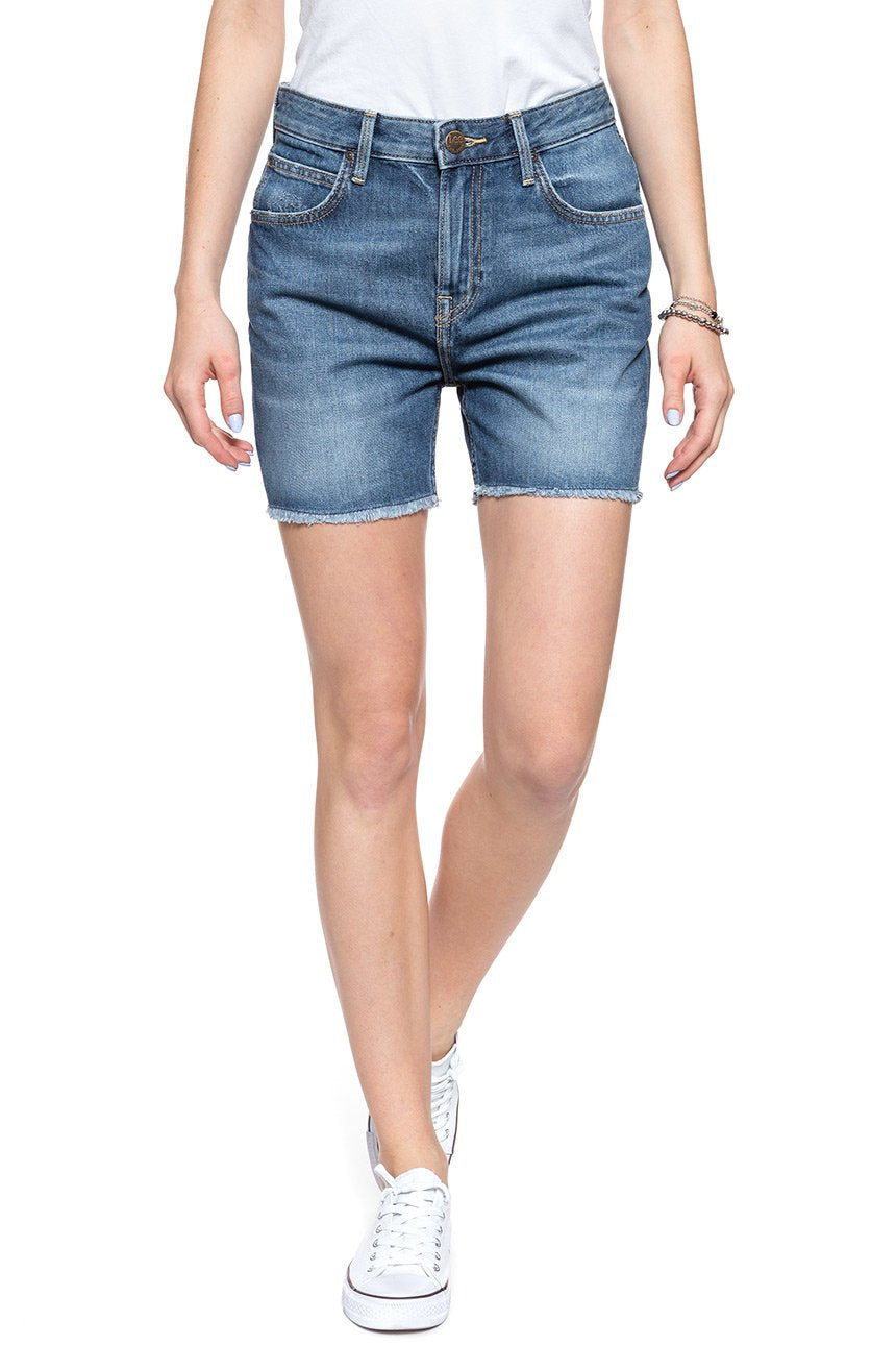 DAMSKIE SPODENKI LEE BOYFRIEND SHORT FLICK DARK L37NLJKA