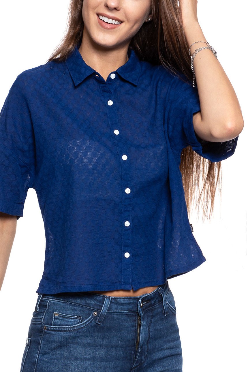 KOSZULA DAMSKA LEE CROPPED SHIRT BLUEPRINT L45BCDLH