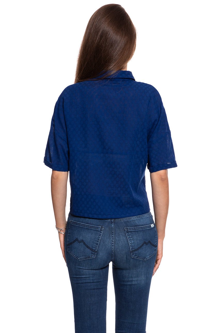 KOSZULA DAMSKA LEE CROPPED SHIRT BLUEPRINT L45BCDLH