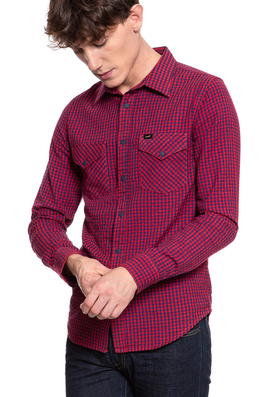 KOSZULA LEE WESTERN SHIRT BRIGHT RED L644NLEF