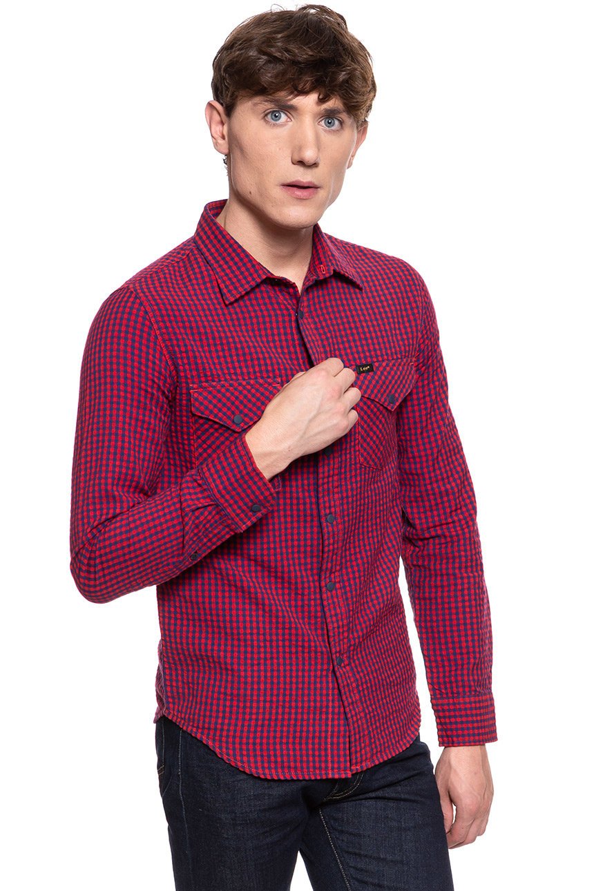 KOSZULA LEE WESTERN SHIRT BRIGHT RED L644NLEF