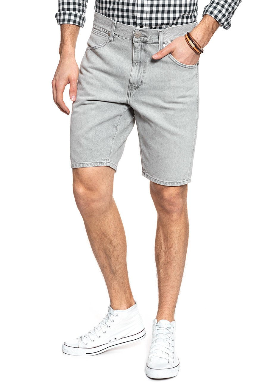 SPODENKI WRANGLER 5 POCKET SHORT ICY GREY W14CRJ28C