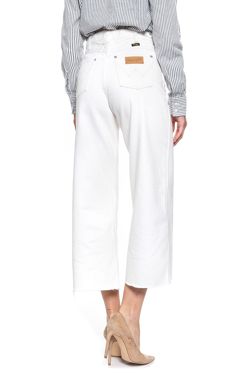 SPODNIE WRANGLER DAMSKIE WESTERN CULOTTE VINTAGE WHITE W260WMX1Y