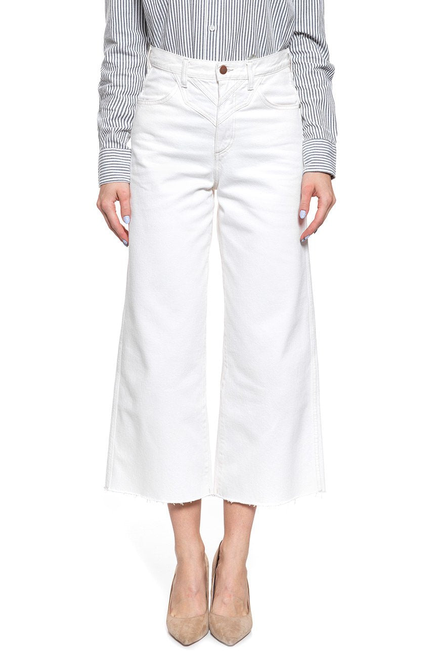 SPODNIE WRANGLER DAMSKIE WESTERN CULOTTE VINTAGE WHITE W260WMX1Y