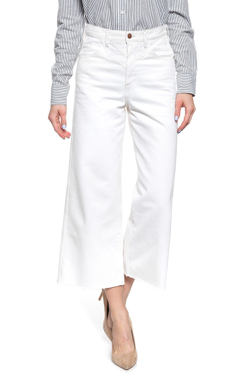 SPODNIE WRANGLER DAMSKIE WESTERN CULOTTE VINTAGE WHITE W260WMX1Y