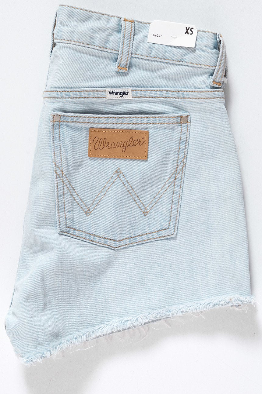 DAMSKIE SPODENKI WRANGLER THE SHORT ICY BLUE W27XVA243