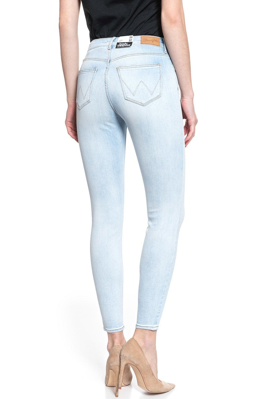 WRANGLER SKINNY CROP CRYSTAL BLUES W28MGU28B