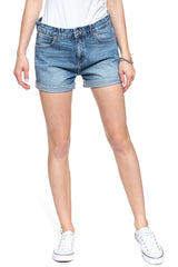 DAMSKIE SPODENKI WRANGLER BOYFRIEND SHORT MOTEL BLUE W29KVC245