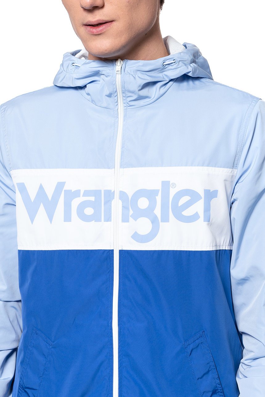 KURTKA WRANGLER WINDBREAKER CERULEAN W4707V9VT