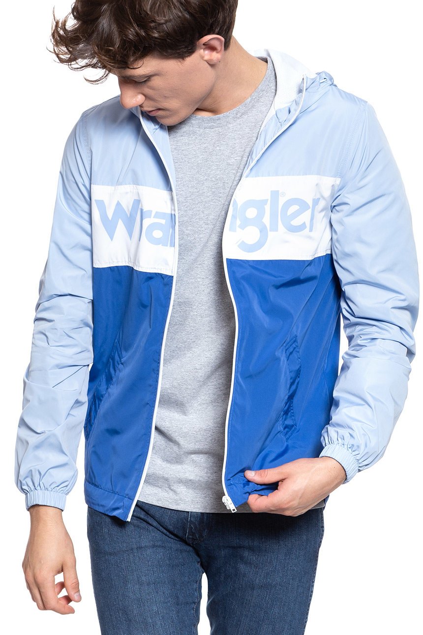 KURTKA WRANGLER WINDBREAKER CERULEAN W4707V9VT