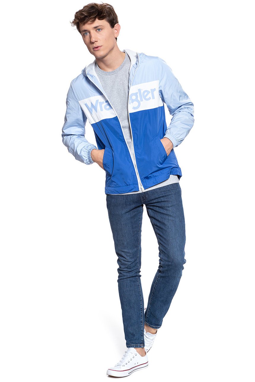 KURTKA WRANGLER WINDBREAKER CERULEAN W4707V9VT