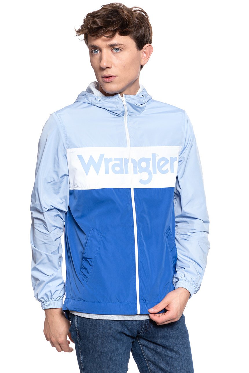 KURTKA WRANGLER WINDBREAKER CERULEAN W4707V9VT