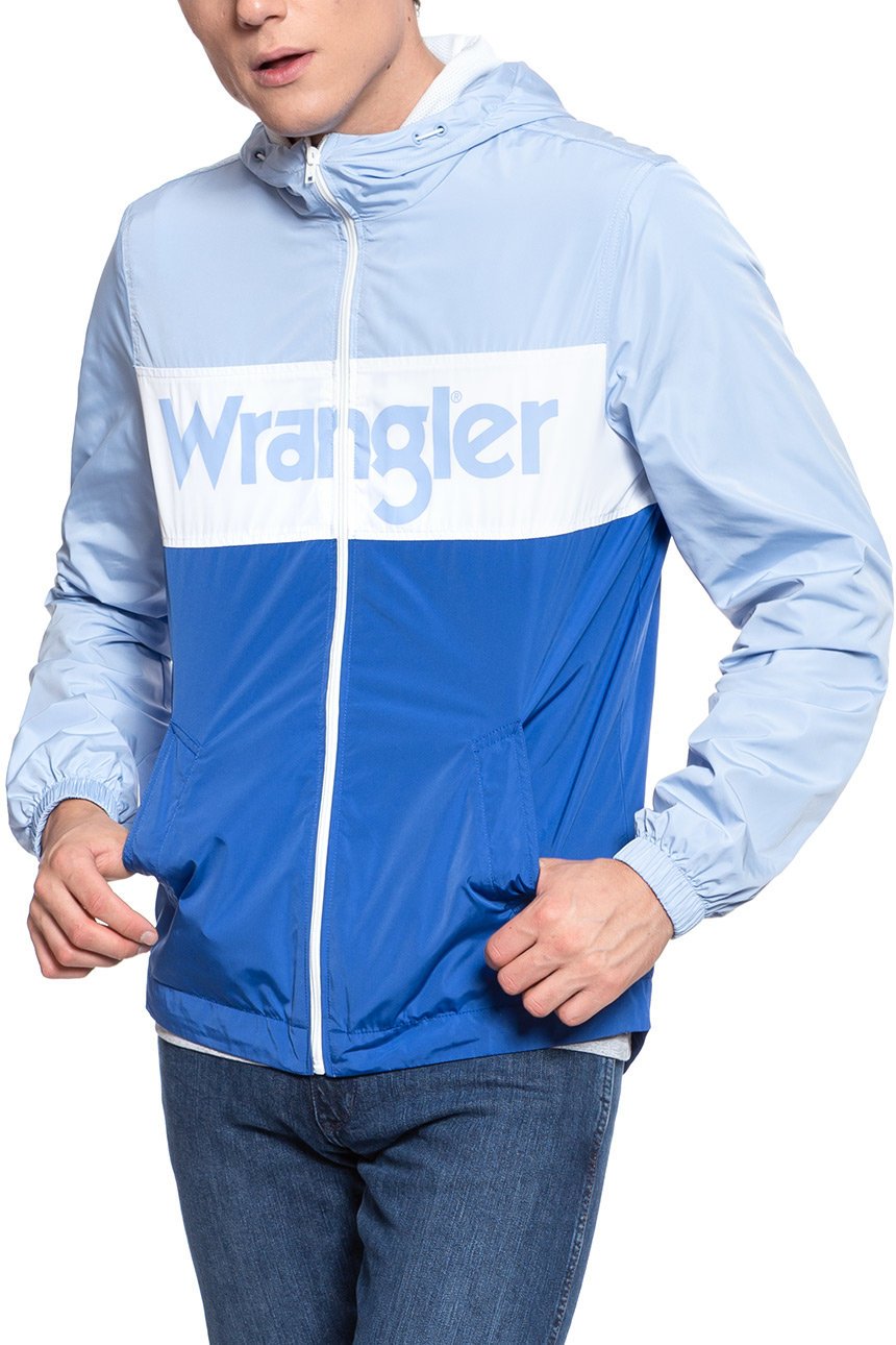 KURTKA WRANGLER WINDBREAKER CERULEAN W4707V9VT