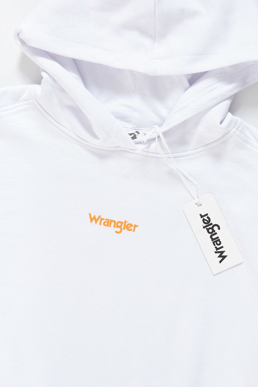 BLUZA WRANGLER SUMMER HOODY WHITE W6N1IG989