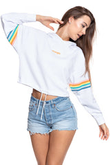 BLUZA WRANGLER SUMMER HOODY WHITE W6N1IG989