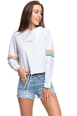 BLUZA WRANGLER SUMMER HOODY WHITE W6N1IG989