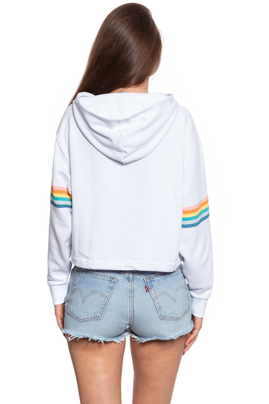 BLUZA WRANGLER SUMMER HOODY WHITE W6N1IG989