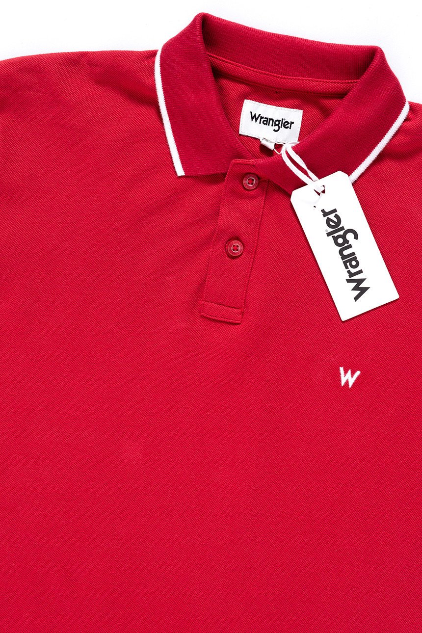 POLO WRANGLER POLO SCARLET RED W7C10K4UU