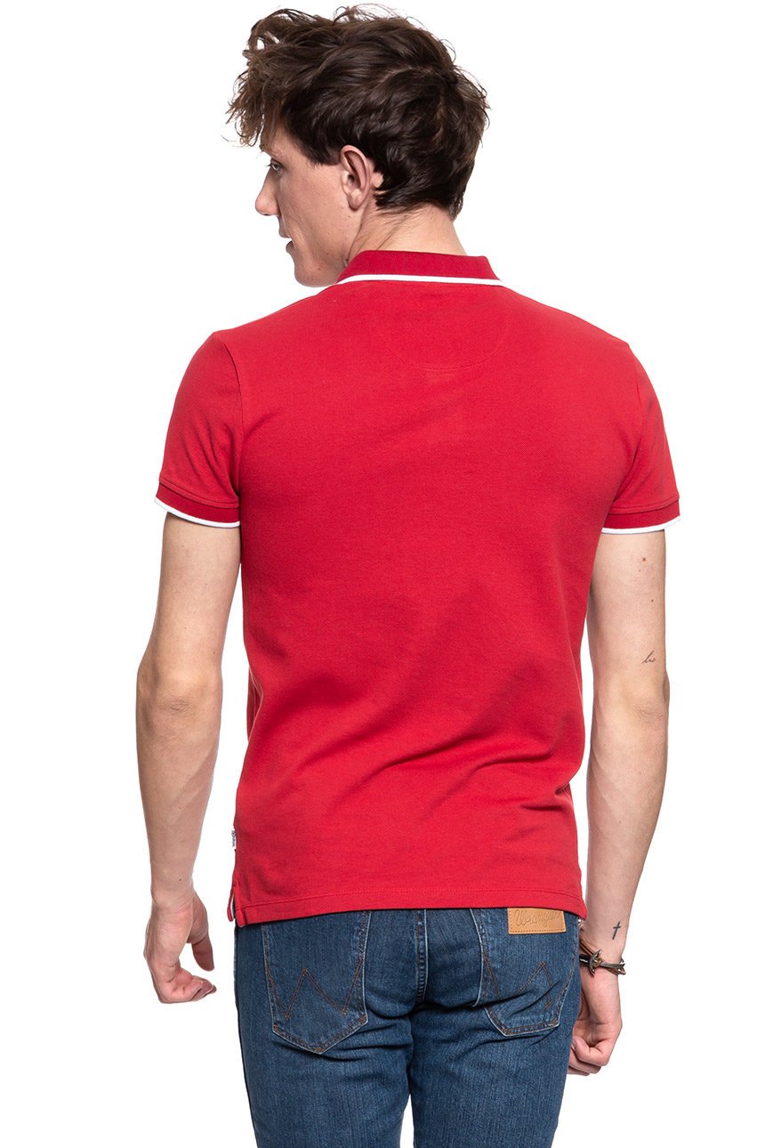 POLO WRANGLER POLO SCARLET RED W7C10K4UU