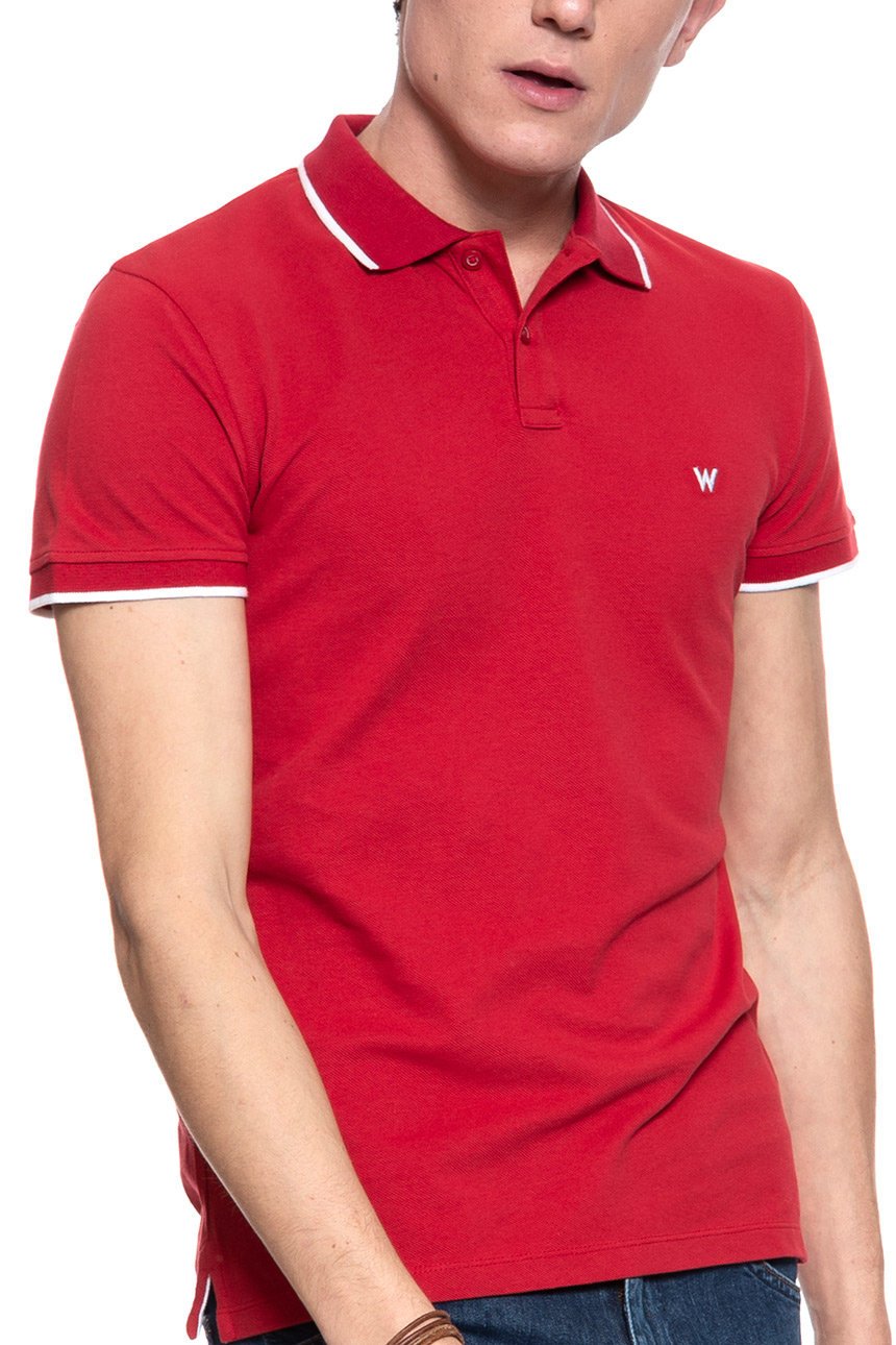 POLO WRANGLER POLO SCARLET RED W7C10K4UU