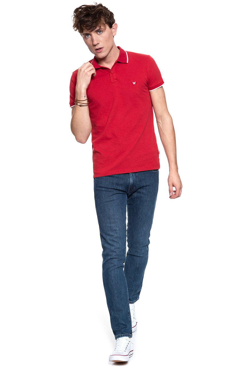 POLO WRANGLER POLO SCARLET RED W7C10K4UU