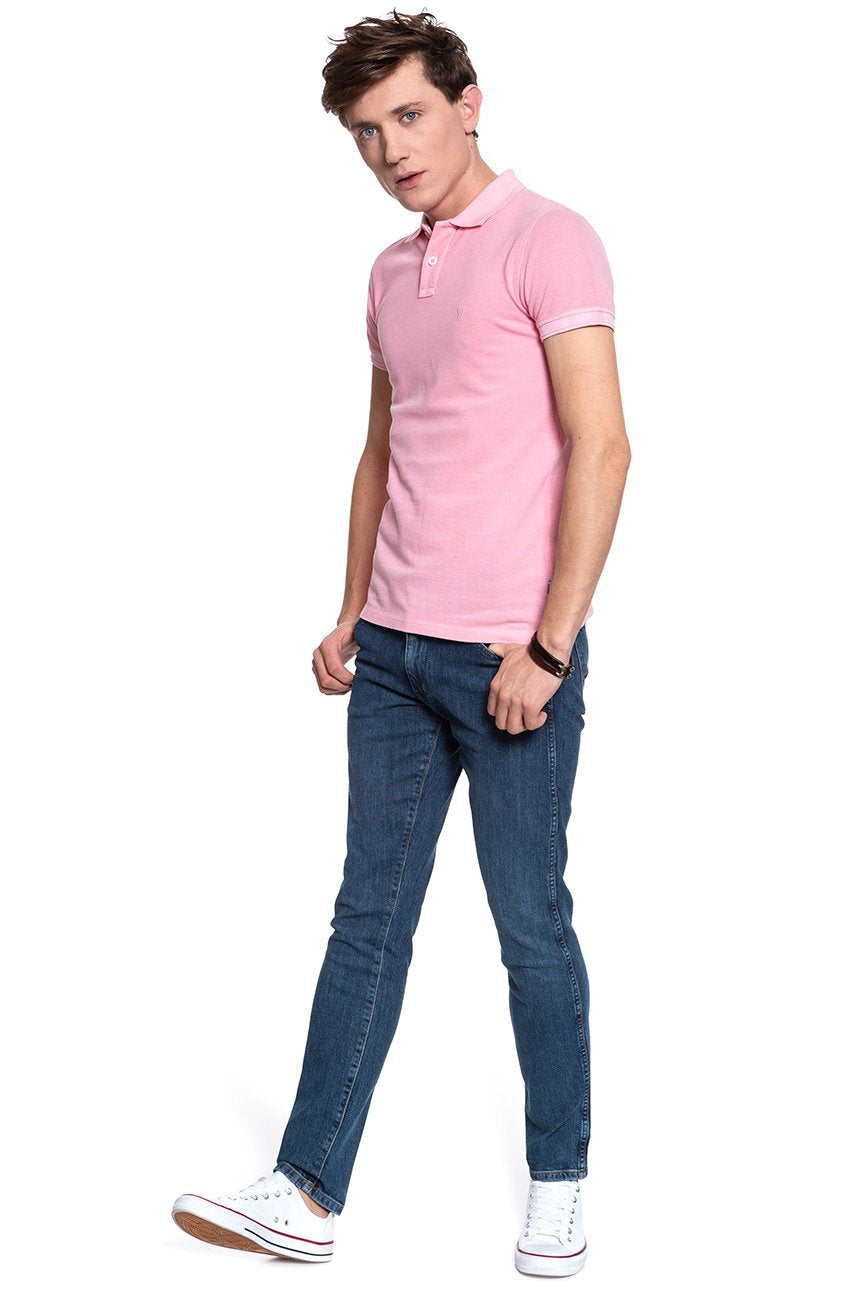 POLO WRANGLER OVERDYE POLO CAMEO PINK W7C15KQY2