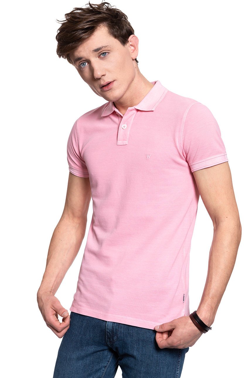 POLO WRANGLER OVERDYE POLO CAMEO PINK W7C15KQY2